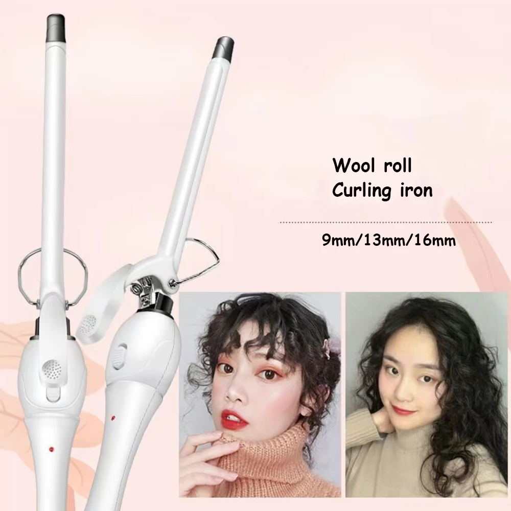 Hair Wavy Curling Iron Hair Styler Heating Brush Curling Tongs Crimper Flat Iron Styling tools & Accessories Hair Curler