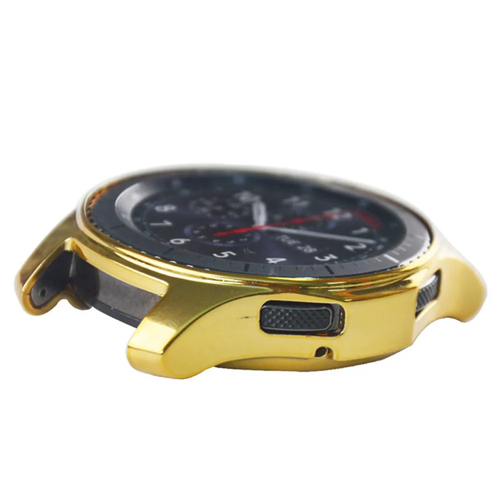 

Золотой чехол для часов Gear, мягкий противоударный защитный корпус, мягкий чехол для смарт-часов