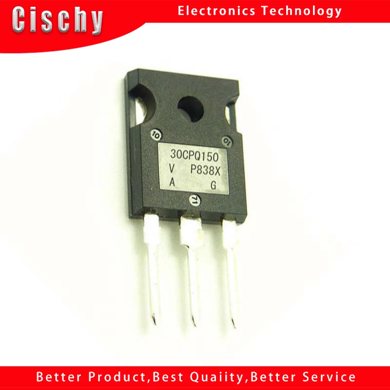 

5pcs/lot 30CPQ150 TO247 30CPQ150PBF TO-247 150V Schottky rectifier diode original In Stock