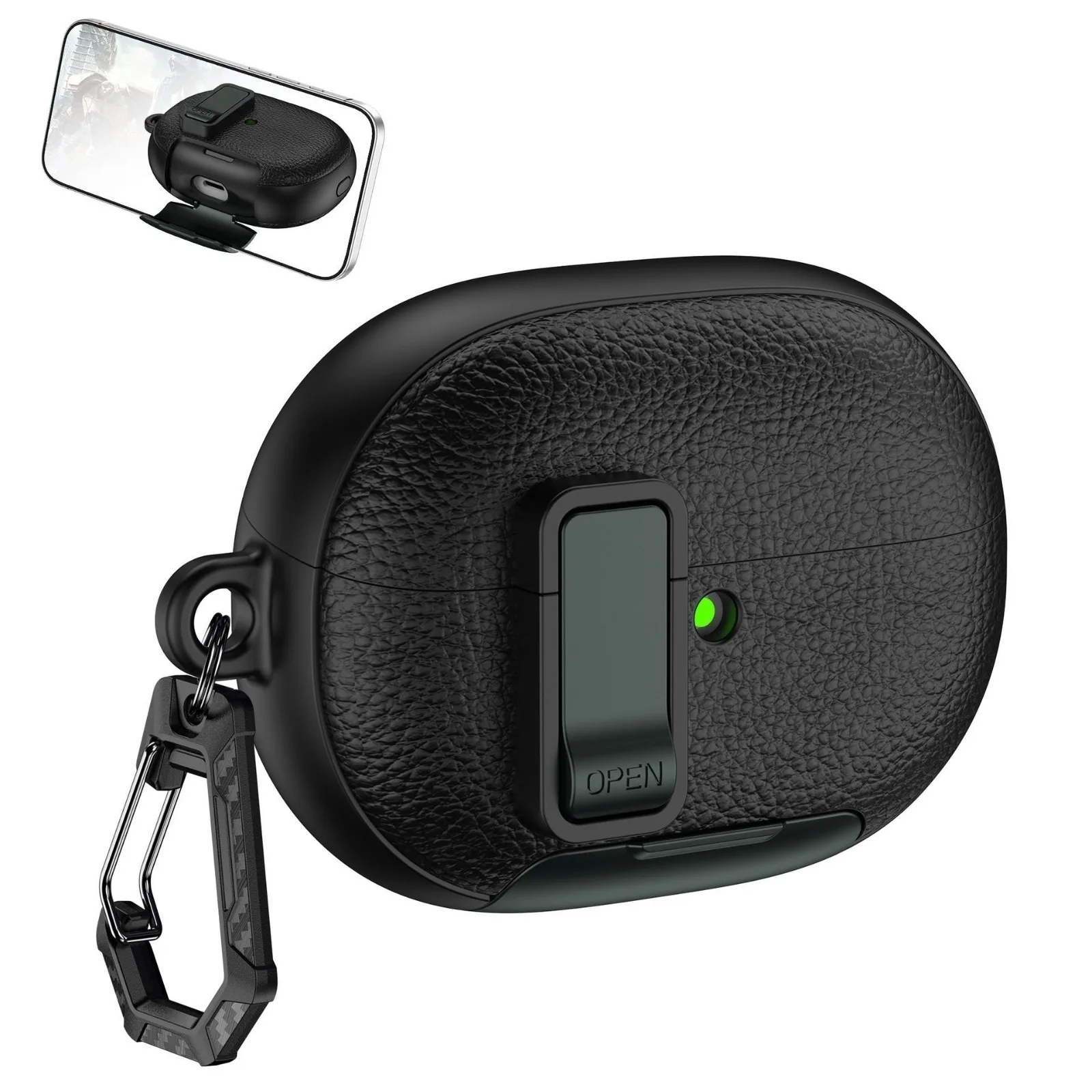 For Huawei FreeBuds Pro 5 FreeClip2 PU Leather Case with Phone