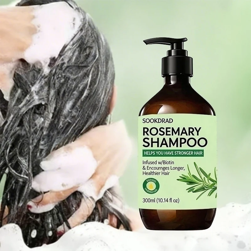 

Rosemary Shampoo, Refreshing Scalp Cleanser, For Oily Hair Daily Use, 10.14fl oz
