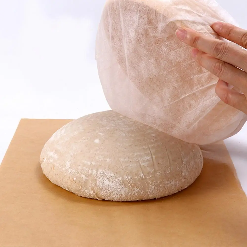 Food Grade Dough Liner Banneton Bread Proofing Basket Liners Set Non-stick Elastic Dough Covers Food Grade Reusable for Baking