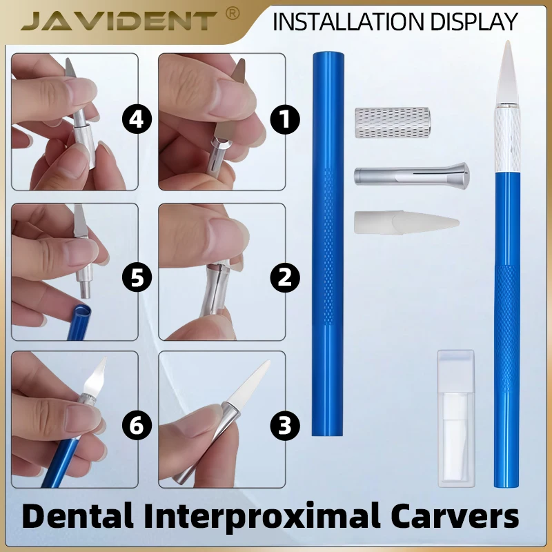 1Set Dental Scalpel Blades and Handle for Dermaplaning Repair Dentist Tools Sculpture Plaster Knife Trimmer DIY Repair Hand Tool
