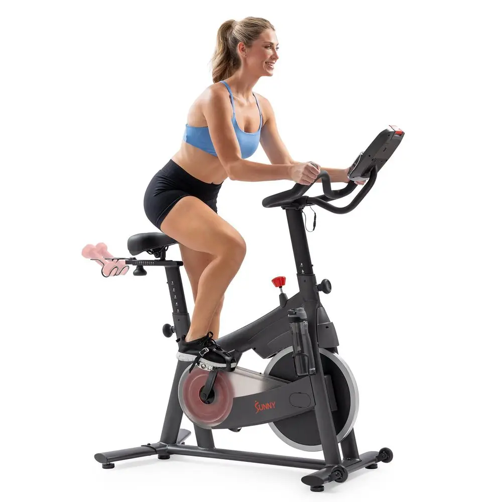 

Smart Magnetic Indoor Cycling Bike, Stationary Exercise Cardio Equipment, Free SunnyFit Training App