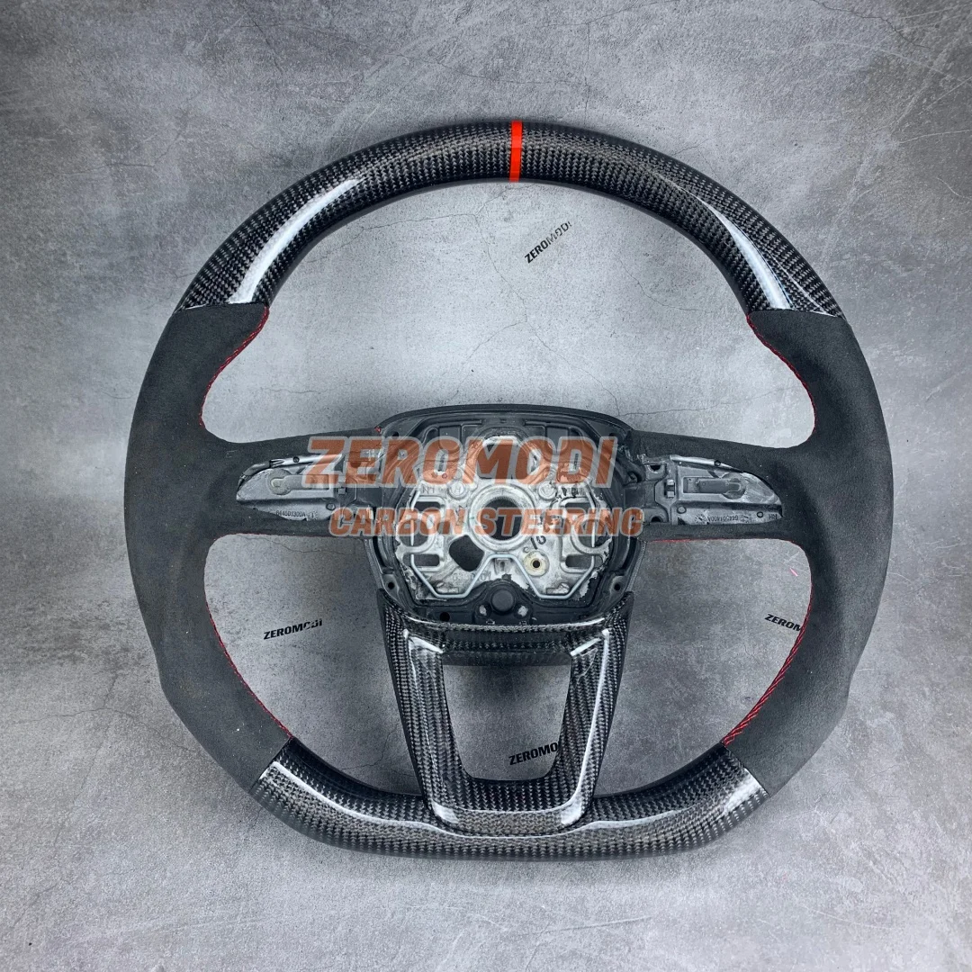 

Real Carbon Fiber Sport Steering Wheel Custom Racing Style For Audi Q3 RSQ3 Q3L Car Interior Modification Parts