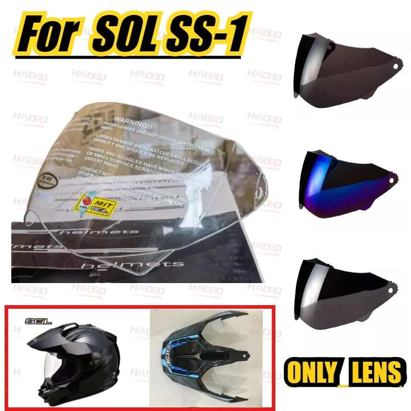 

Motorcycle helmet lens visor Original SOL SS-1 Helmet brim lens base Windshield replacement accessories