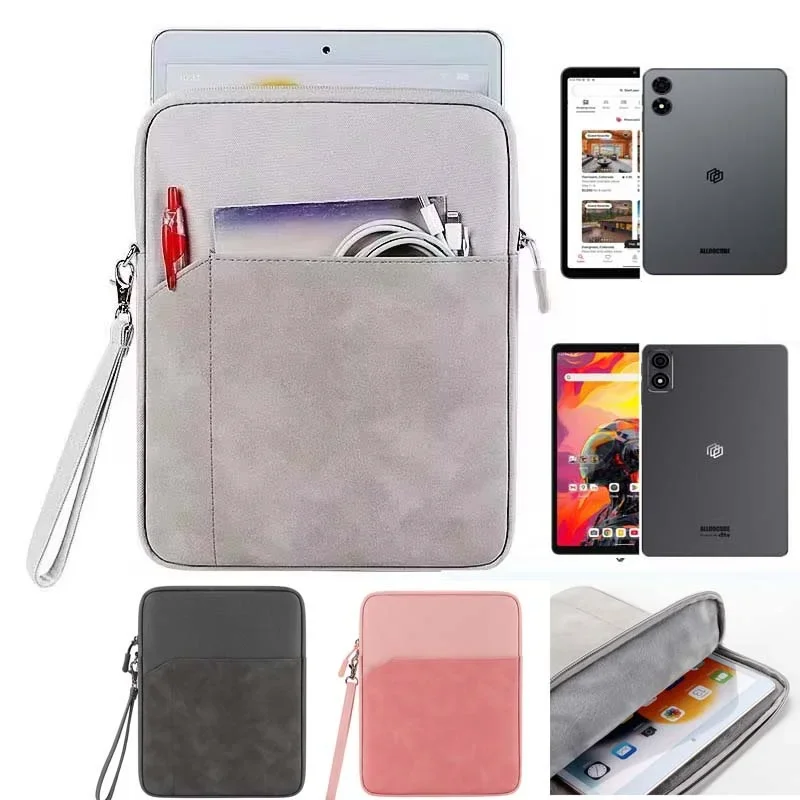 for ALLDOCUBE iPlay 70 mini Ultra 60Mini Pro Carry Bag Waterproof Sleeve Velvet Lining Anti Drop Bumper Zip Pouch Lanyard Pocket