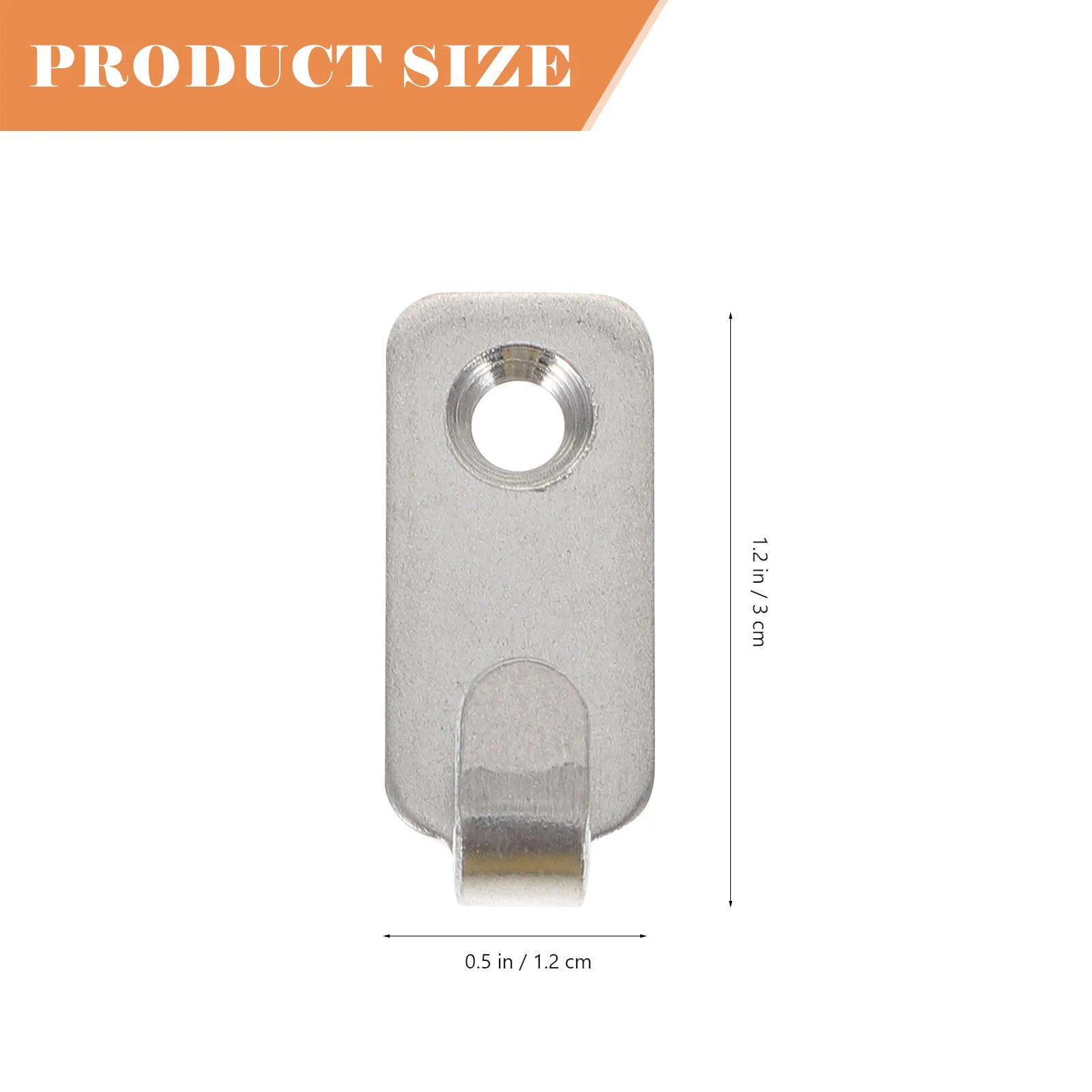 10Sets Wall Hanging Hooks Stainless Steel Picture Frame Hooks Heavy Duty Picture Hanging Kit for Mirrors Photos Artwork Clocks