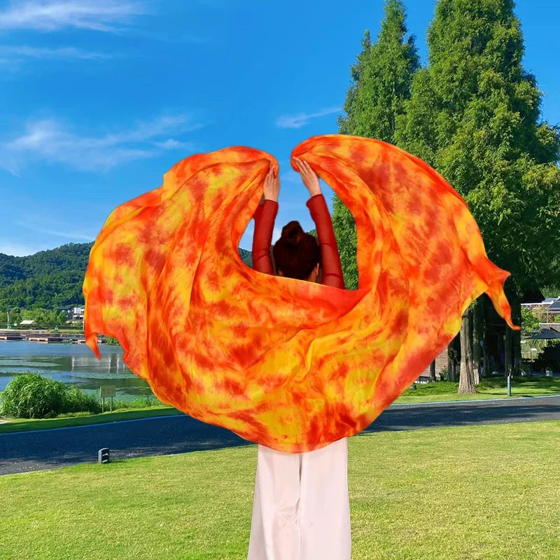 100% الحرير أداء الرقص التعادل صبغ اللون ضوء الملمس الحجاب شالات الرقص الشرقي الحجاب النساء وشاح ازياء اكسسوارات 250 سنتيمتر x 114