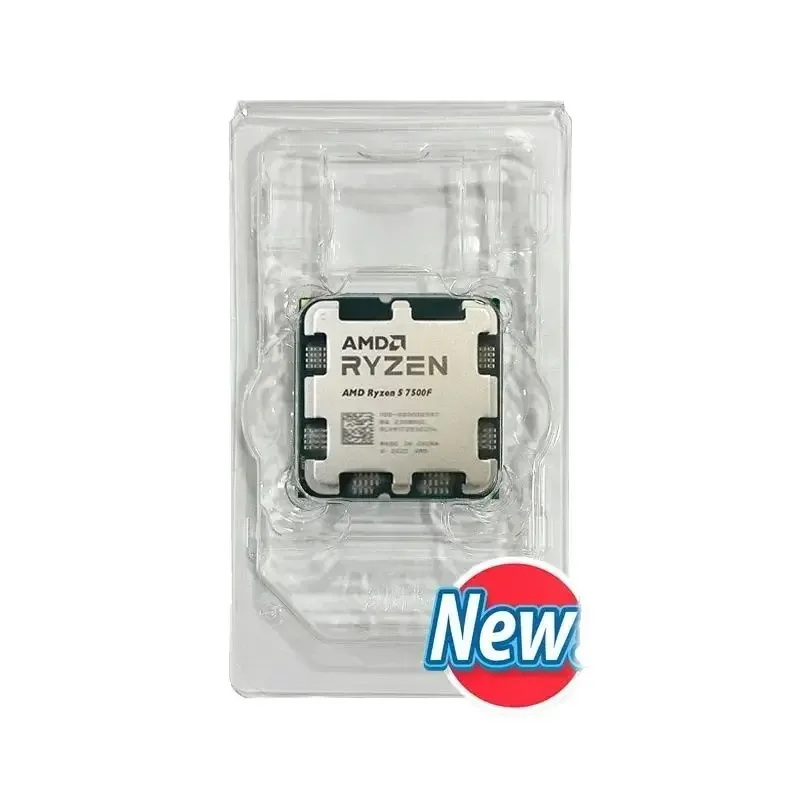 AMD Ryzen 5 7500F R5 7500F New 3.7GHz 5NM L3=32M 100-000001015 Socket AM5 but no fan