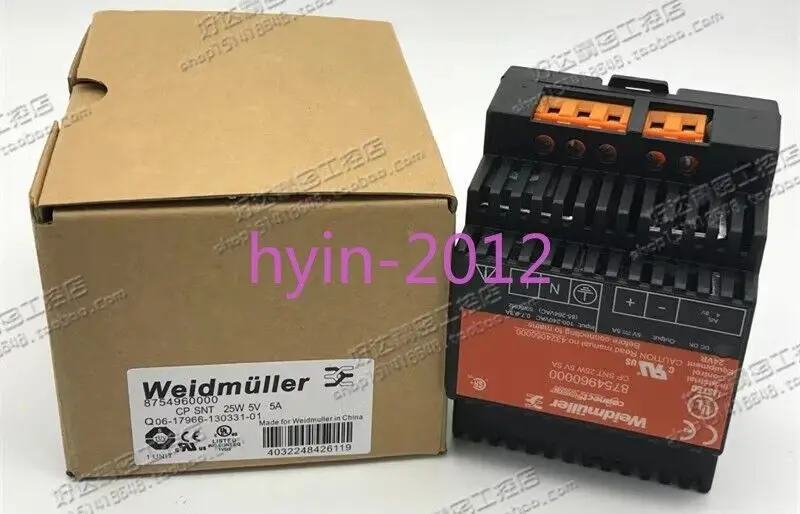 1pcs New Weidmuller cp snt 25w 5v 5a 8754960000