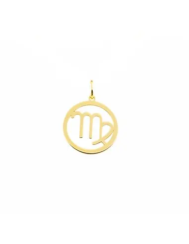 Virgo horoscope gold pendant (9kts)