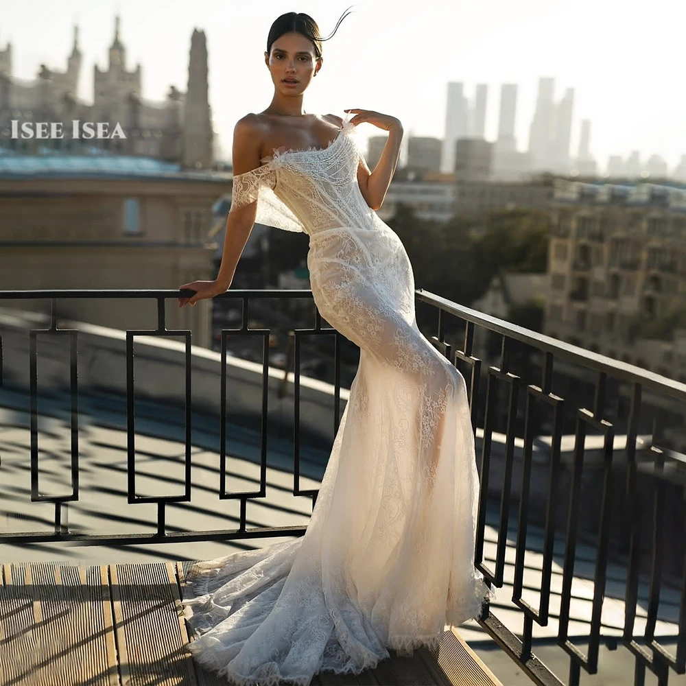 

Sexy Weddings Dresses Mermaid Style Lace Formal فستان الزفاف Srapless Bridal Gown for Bride 2025 Dress Customized