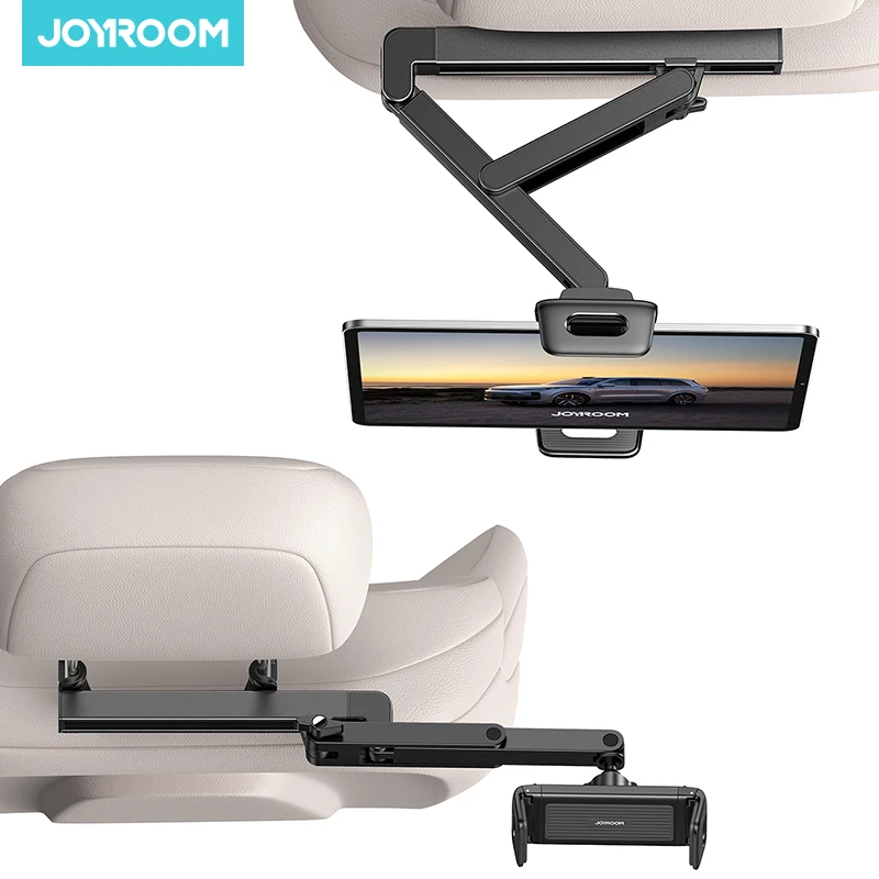 

Joyroom Car Headrest Tablet Holder Mount 3 in 1 Adjustable Backseat Car Mount Road Trip Essentials for 4.7-12.9” Device JR-ZS433