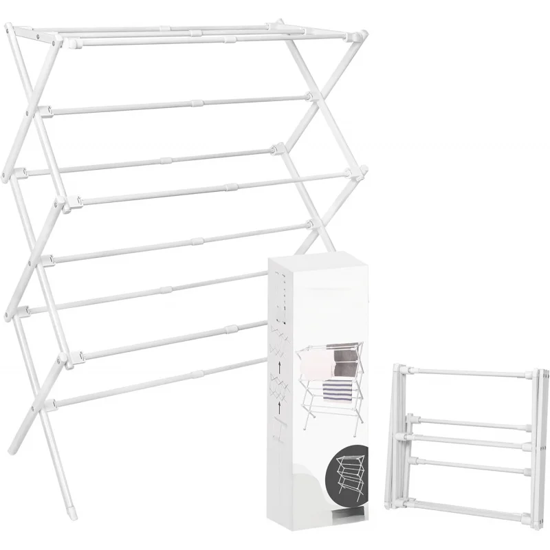 

Small Foldable Clothes Drying Rack - Enhanced, Collapsible & Portable Laundry Dryer