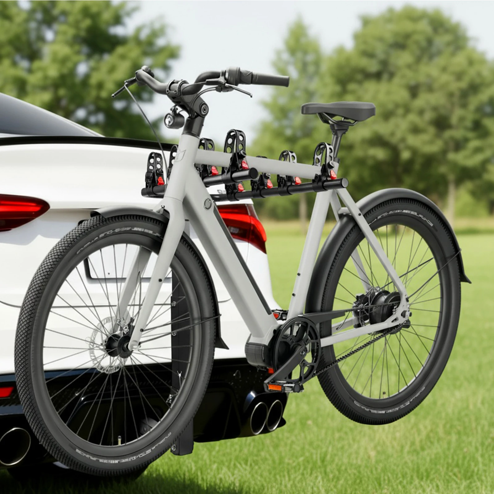 

Foldable Car Trunk Bike Rack Auto Bicycle Rack Hitch Mount Foldable Bike Rack for Cars SUV Foldable Steel Bicycle Car Rack