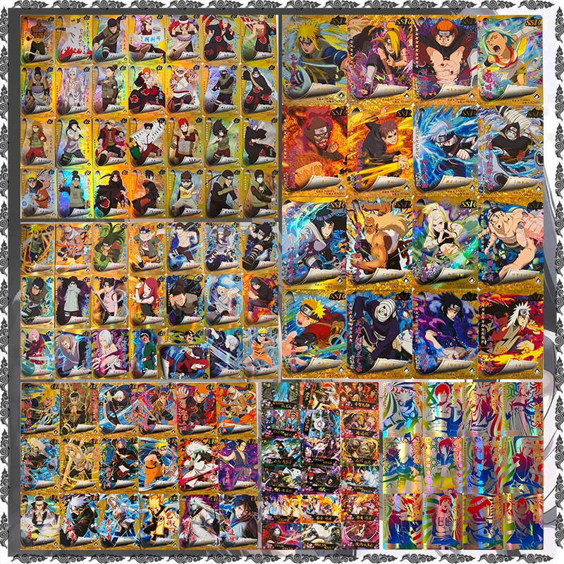 Anime NARUTO Rare Killer Bee Sasori Itachi Kushina Jiraiya Sasuke Indora Nara Shikamaru Collection Cards Birthday Toys Gift