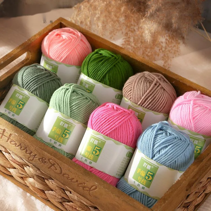 1Pc 50g Hand Knitting Cotton Yarn Acrylic Crocheting Yarn Handmade DIY Sweater Thread Hat Scarf Line