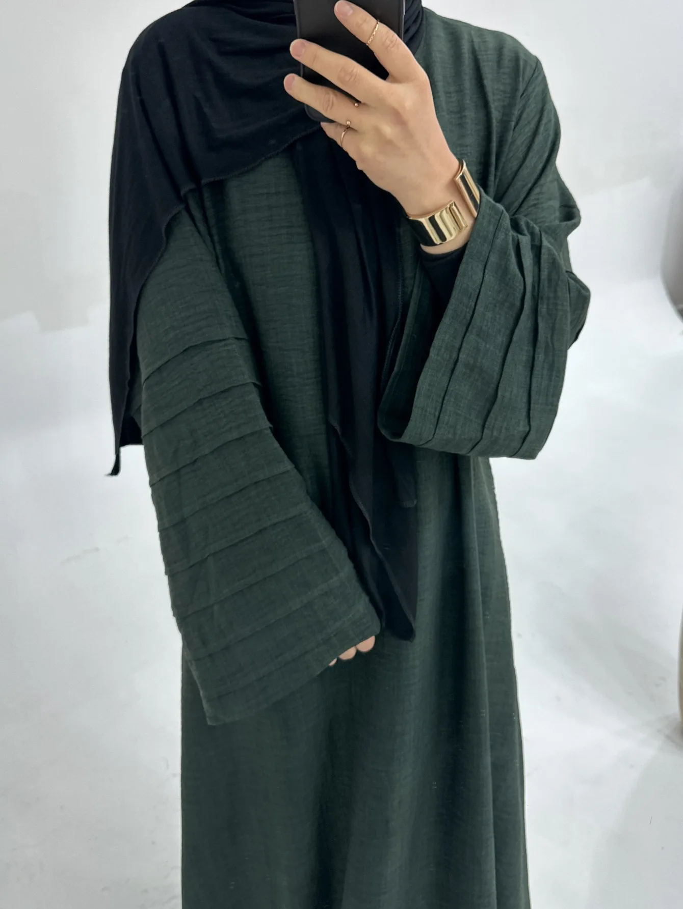 Clothes for Muslim Women Abaya Dubai Muslim Dress Attach Sashes No Turban Abayas for Women Dubai Abaya Pure Color of Clothes