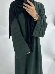 Vestiti per le donne musulmane Abaya Dubai abito musulmano attacca telai senza turbante Abaya per le donne Dubai Abaya colore puro dei vestiti