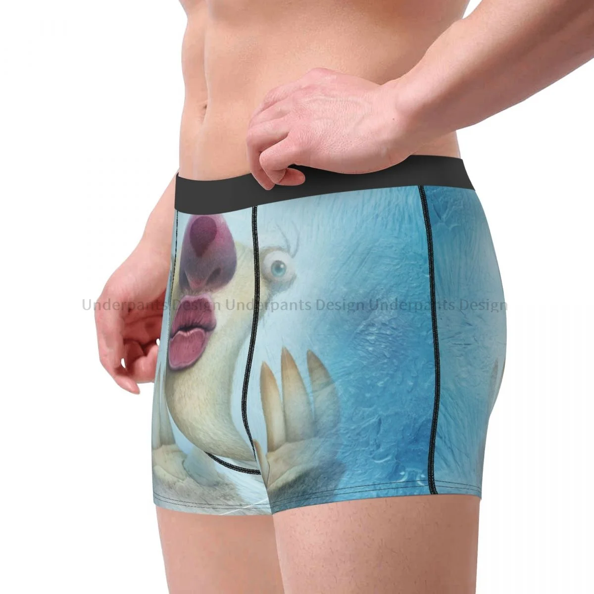 Sid Ice Age Manfred Animated Film Underpants Homme Panties Men\'s Underwear Sexy Shorts Boxer Briefs