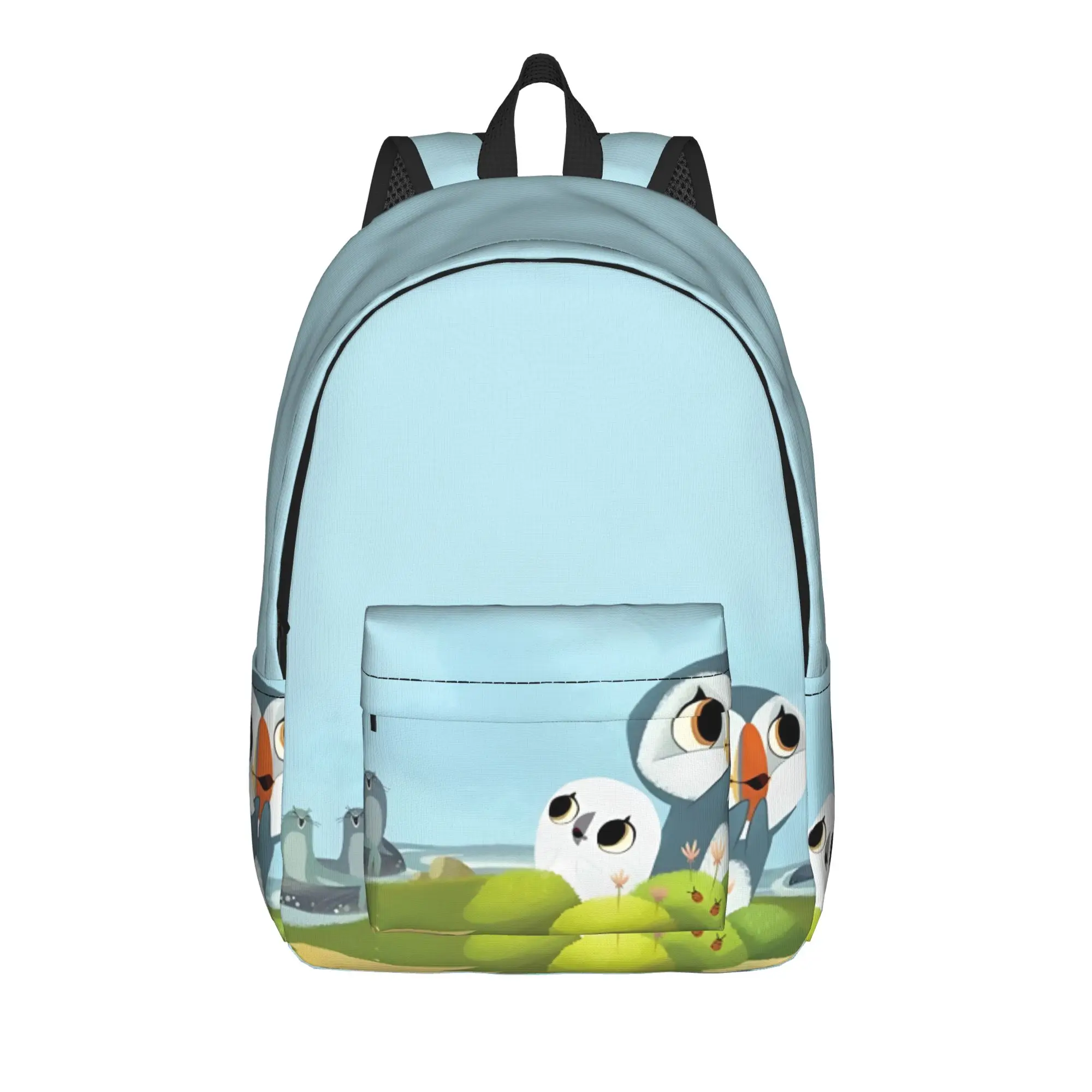 

Puffin Rock And New Friends Backpack Boy Girl Polyester Travel Backpacks Large Casual School Bags Rucksack