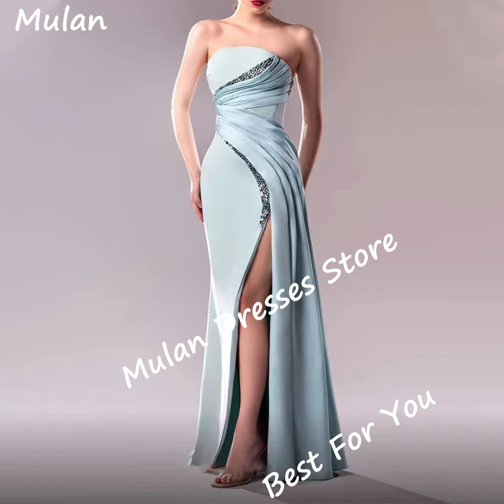 Elegante lange Perlen Abendkleider für Frauen rücken freie boden lange Seitens chlitz Sonder veranstaltungen Abschluss ball Party kleid Hochzeit Maxi