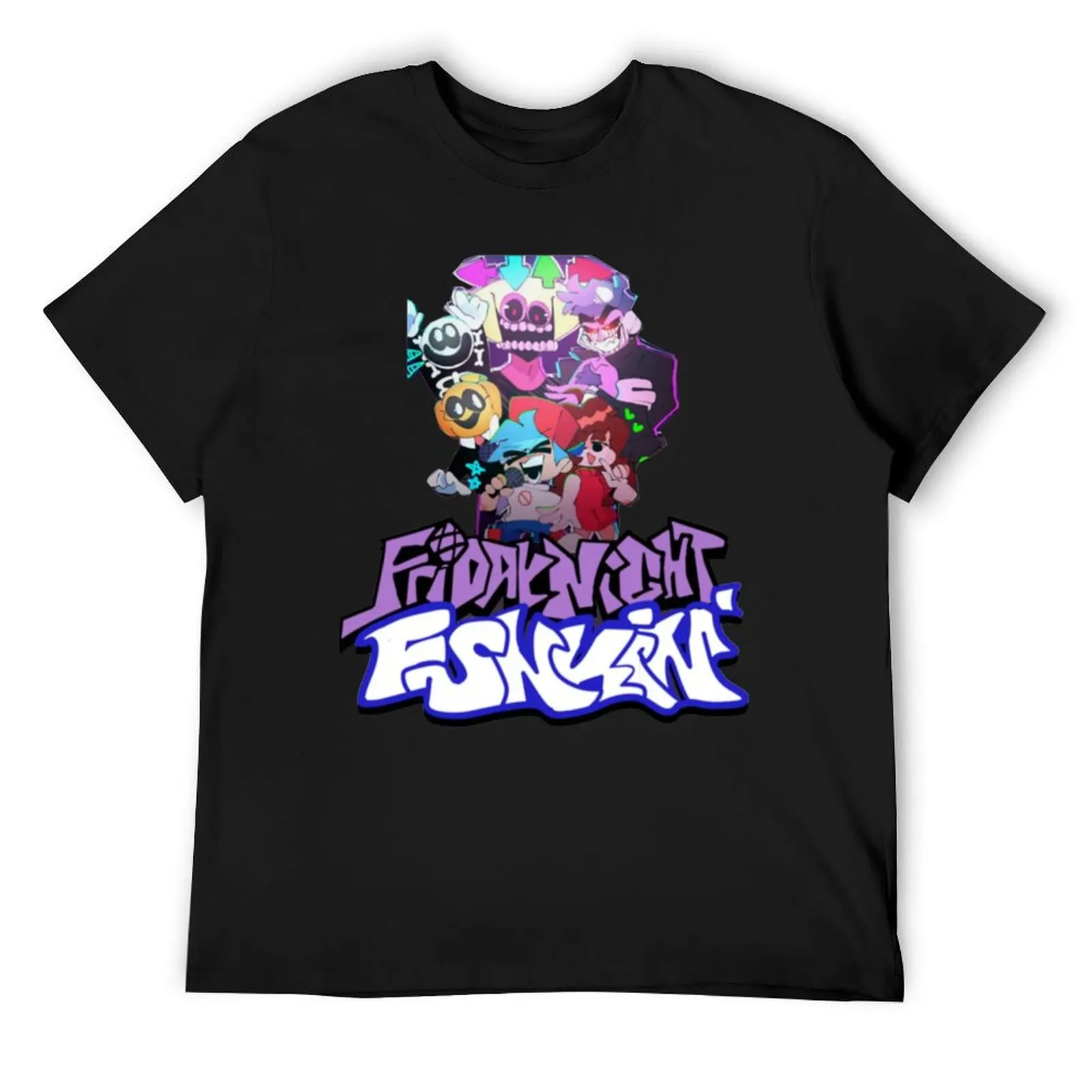 Friday Night Funkin Characters T-Shirt summer top shirts graphic tees customizeds anime shirts men