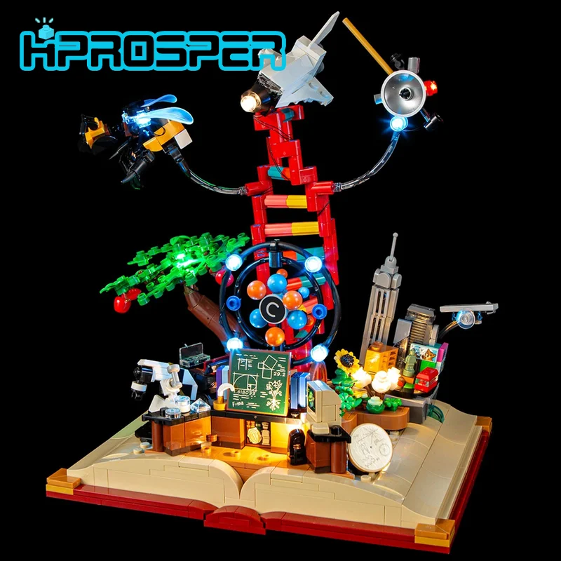 HPROSPER 5V LED Lighting (No Model) For LEGO 21355 The Evolution of STEM Light Up your Building Blocks With Battery box