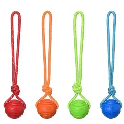 Dog Toys Chew Bouncy Rubber Balls Interactive Pet Tooth Cleaning Balls for Small Big Dogs Chew Bite Resistant Toys Pet Supplies