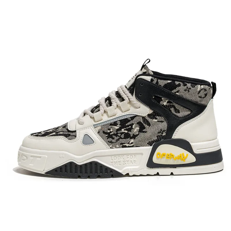 

High top trendy sports shoes, motorcycle shoes