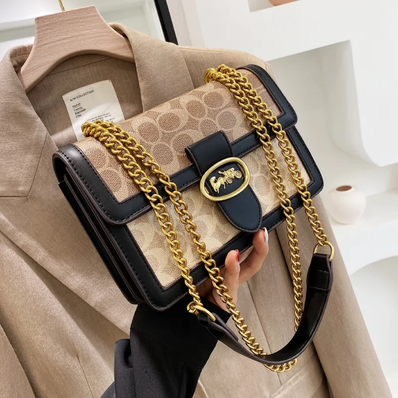 New Fashion Women's Bag Trend Brand Retro Chain Shoulder Bag High Quality Classic Ladies Crossbody Bag Designer Luxury Handbag