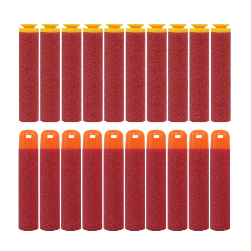 30Pcs 9,5x1,8 cm Accustrike Große Loch Sucker Kopf Kugeln Rot Sniper Gewehr Bullets Darts für Nerf Mega spielzeug Pistole Schaum Refill Darts