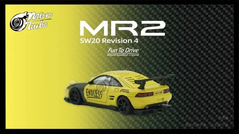 MT Diecast 1/64 Scale Toyota Alloy Car Model Toyota MR2 SW20 Play Vehicles Toys for Boys Hong Kong Limited Edition