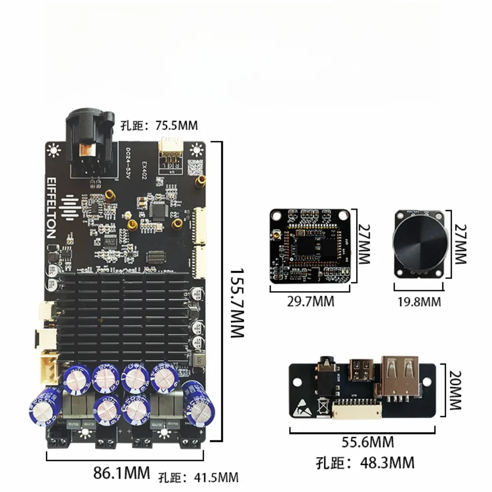 لوحة مضخم صوت موك بلوتوث عالية الطاقة 4.0 دعم ستيريو متعدد القنوات للضبط