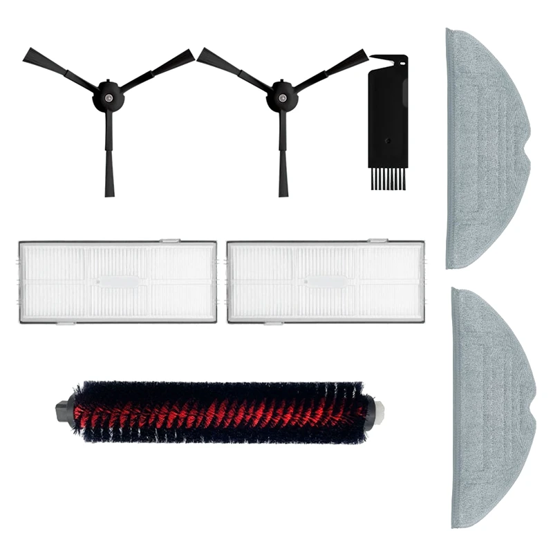ل Roborock S8 برو الترا/G20 استبدال عالية السرعة تنظيف المتداول فرشاة الجانب فرشاة Hepa تصفية الغبار حقيبة ممسحة