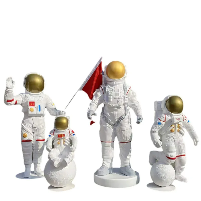 

Simulation astronaut ornament outdoor fiberglass astronaut sculpture shopping mall hotel technology exhibition decoration