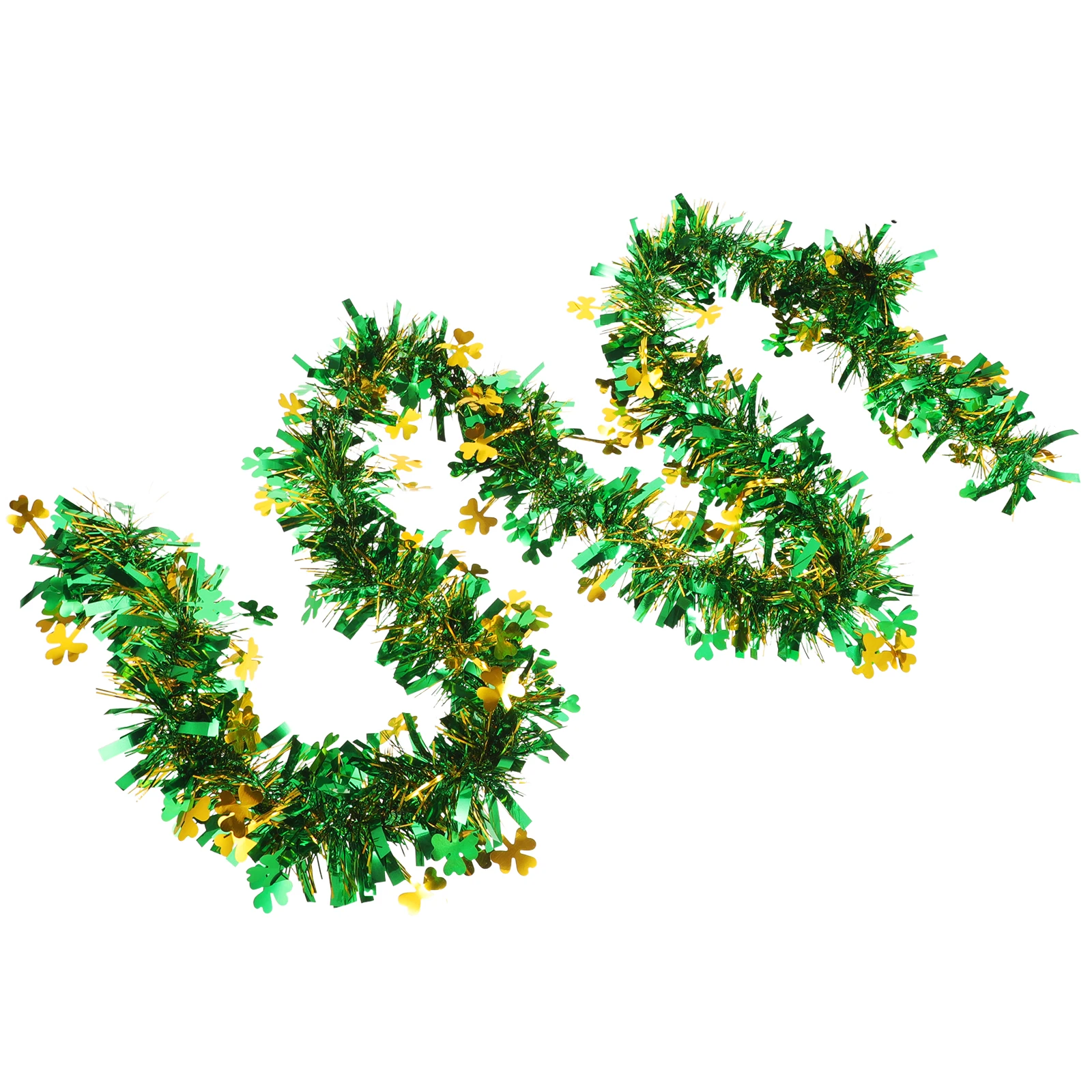 

Tinsel Garland St Patricks Day Party Decorations Hanging Ornaments Long Length Festive Indoor Outdoor Use