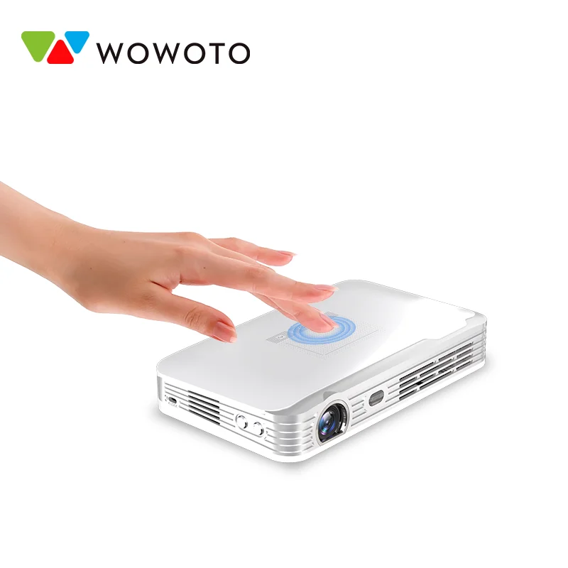 4K Supported Full HD 1080P Smart Projector with 5000 Lumens Built-in Battery WiFi Dual Band for Home Theater Movie Cinema Night