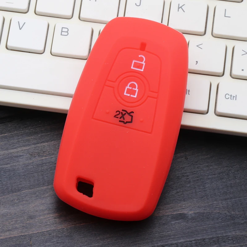 سيليكون غطاء مفتاح السيارة فوب حماية قذيفة لفورد رابتور F150 التحكم عن بعد حامي F-150 رابتور فيوجن حافة موستانج