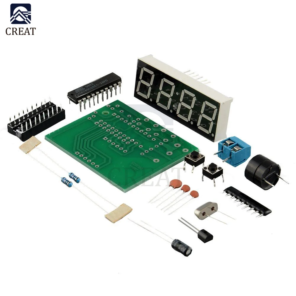 AT89C2051 Digital 4 Bits Electronic Clock Electronic Production Suite DIY Kit Learing Kit for Arduino