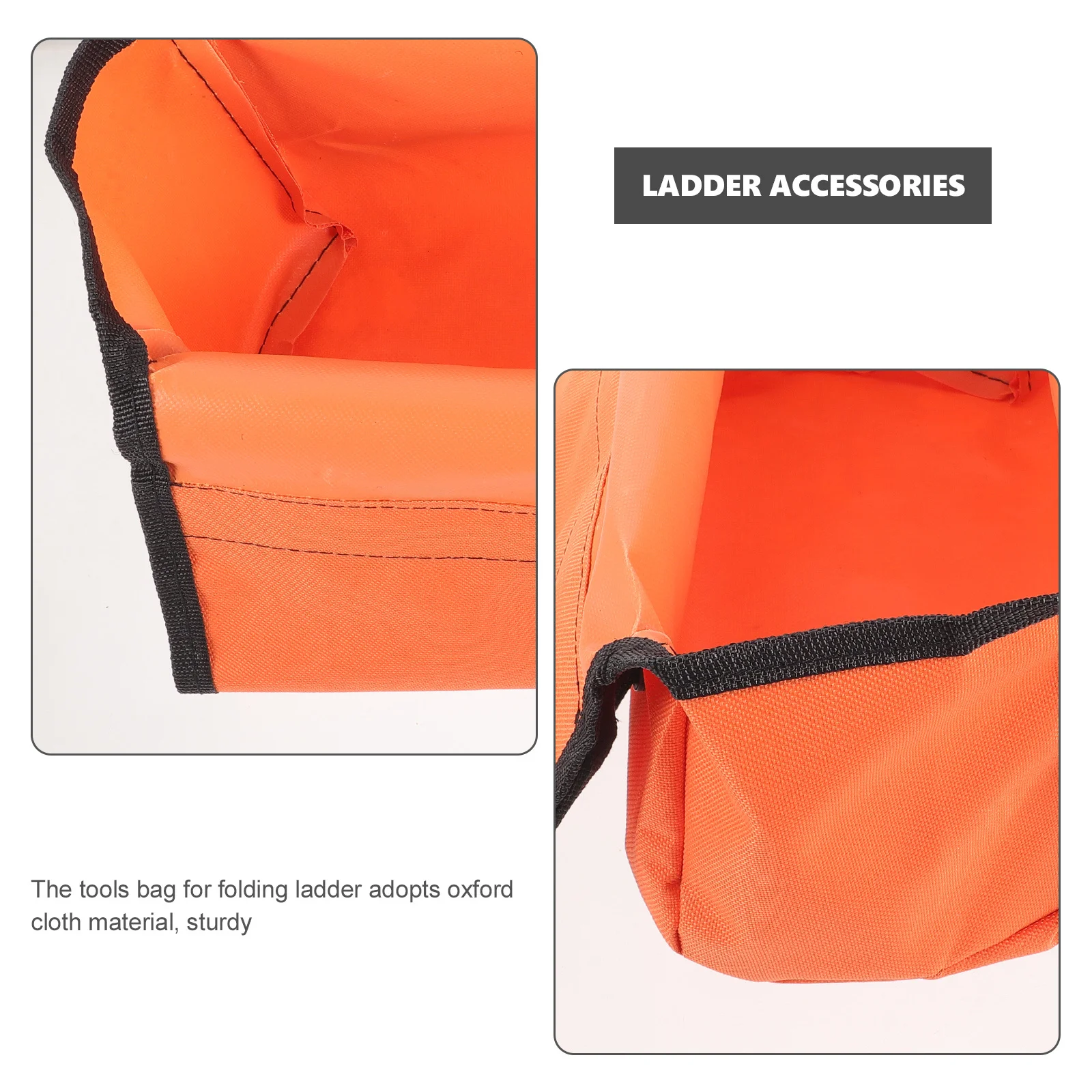 Folding Ladder Tool Bag Oxford Cloth Reinforced Buckle Durable Hanging Pouch Utility Tools Organizer Storage Ladder Accessories