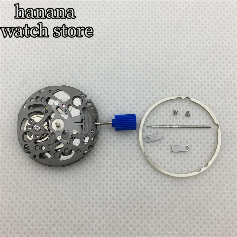 BLIGER new original replacement 24 gemstones  NH72 NH72A automatic watch movement skeleton precision