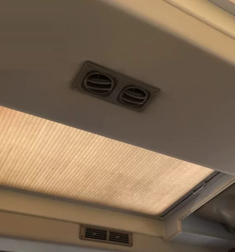 Picture 6: 4Pcs Plastic Rectangular A/C Vent With Double Recessed Adjustable Outlets Bus RV Caravan Dashboard