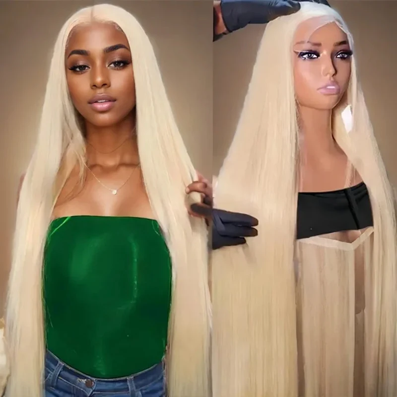 30 Inch Straight Blonde 613 Hd Lace Frontal Wig 13x6 Transparent Human Hair Wigs For Black Women 13x4 Lace Frontal Colored Wig