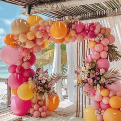 115pcsColorful Balloon Garland Decoration Set,suitable for Birthday Shower Wedding Wildflower Tropical Hawaiian Party Decoration