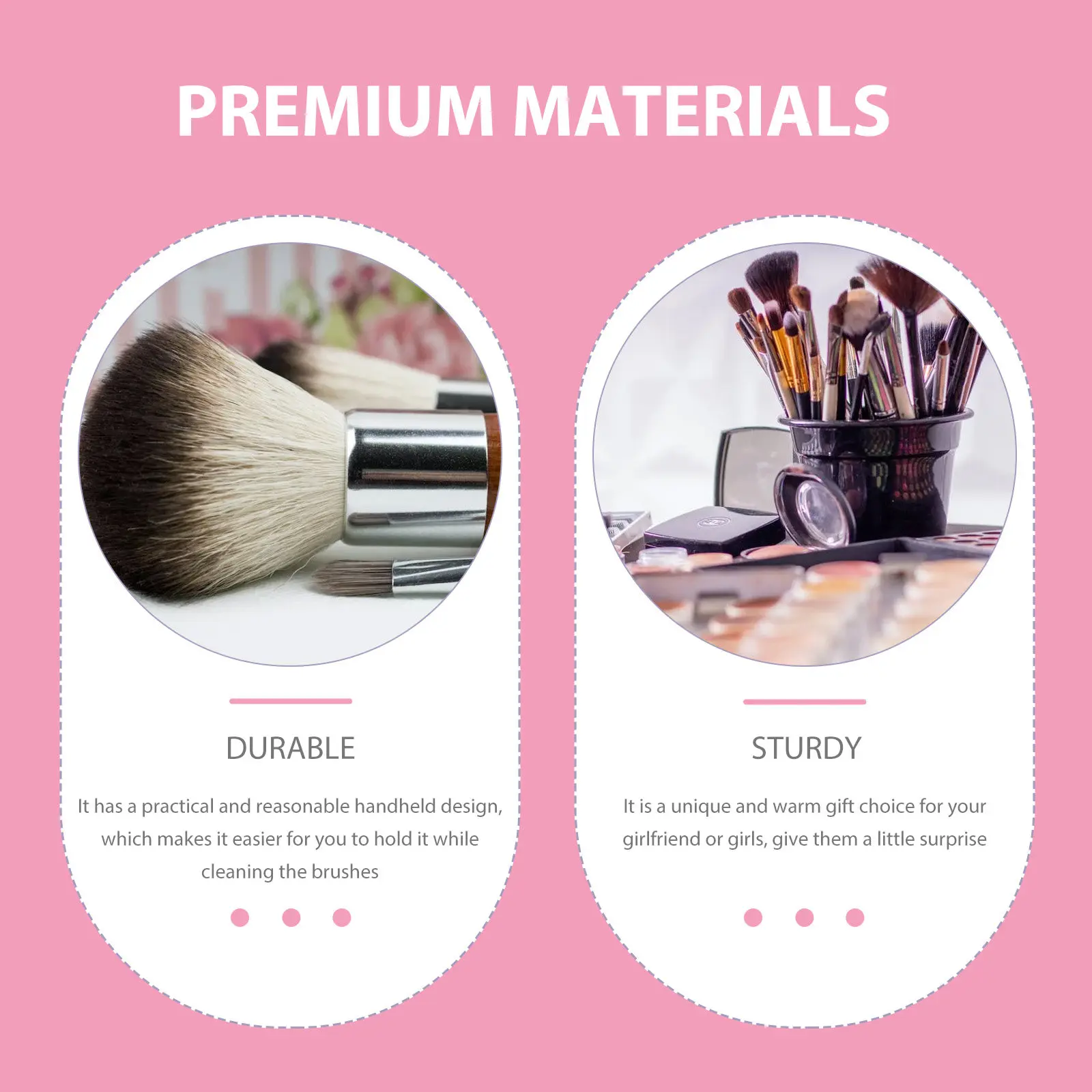 Makeup Brush Cleaning Mat Silicone Brush Cleaner Pad Non Slip Elastic Texture Scrubber for Eyeshadow Brow Blending Brushes