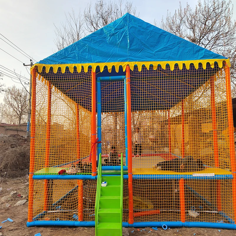 سرير قفز ترامبولين مستطيل ساخن مع غطاء ملون للأطفال والكبار حديقة ترامبولين داخلية/خارجية لرياض الأطفال #5