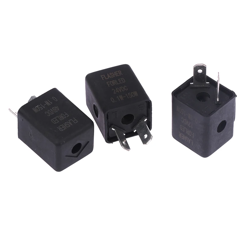 12V/24V48V Flasher Relay with Buzzer Indicator Motorcycle Inbuilt Beeper Flasher relay for Turn Signal LED Blinker