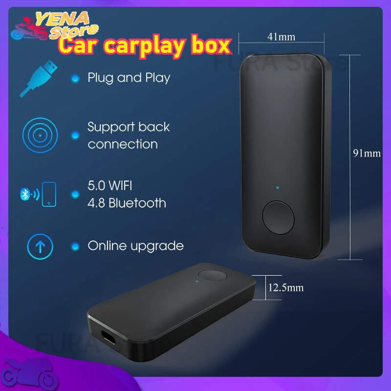 

2025 Car carplay box wireless adapter, wired to wireless Carplay android auto dongle car accessory